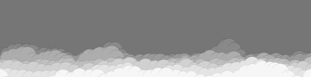 概要雲の背景ベクトル図 - ベクター画像