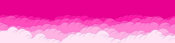 αφηρημένο ροζ χρώμα σύννεφα ουρανό αναγεννητική τέχνη φόντο απεικόνιση  - Διάνυσμα, εικόνα