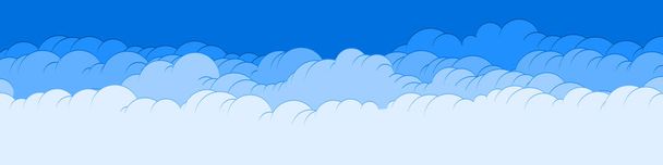 Abstract Clouds background vector illustration - Vector, Image