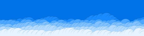 概要雲の背景ベクトル図 - ベクター画像