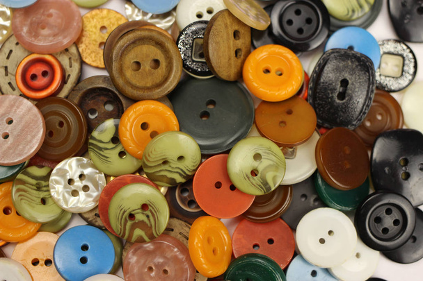 Different colored buttons for sewing background, texture - Photo, Image