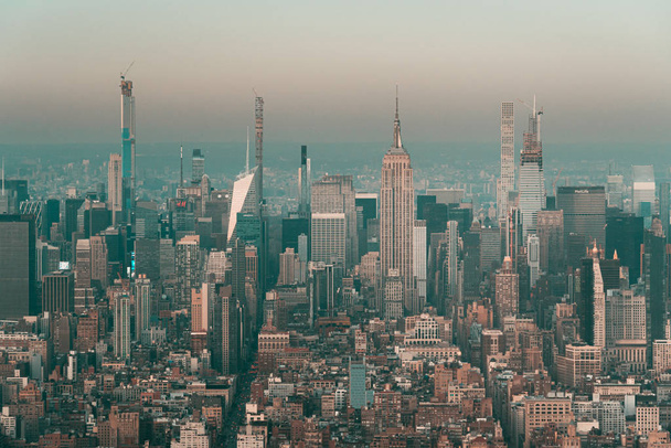 trzy nowe drapacze chmur w budowie w Nowym Jorku - Zdjęcie, obraz