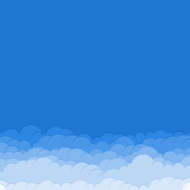 abstracto color azul nubes cielo arte generativo fondo ilustración
  - Vector, imagen