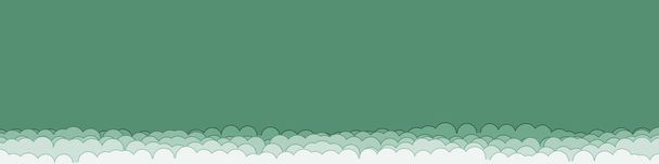 αφηρημένο πράσινο χρώμα σύννεφα ουρανό αναγεννητική τέχνη φόντο εικονογράφηση  - Διάνυσμα, εικόνα