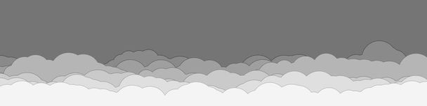 soyut renkli bulutlar gökyüzü üretken sanat arkaplan çizimi   - Vektör, Görsel