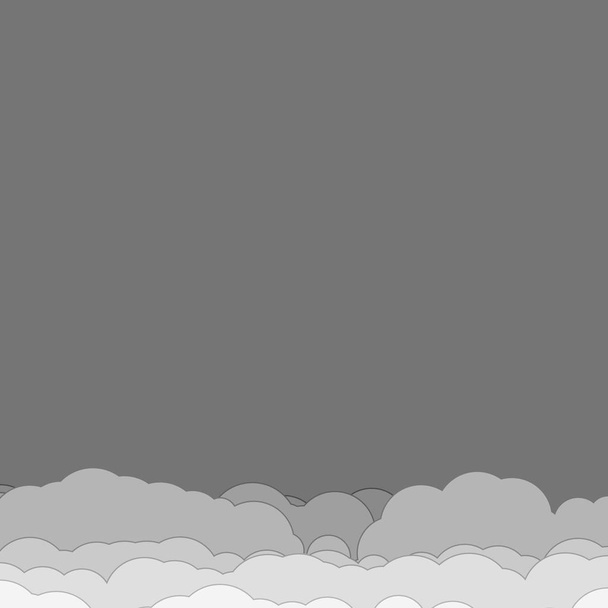 抽象カラフルな雲｜スカイジェネラティブアート背景イラスト   - ベクター画像