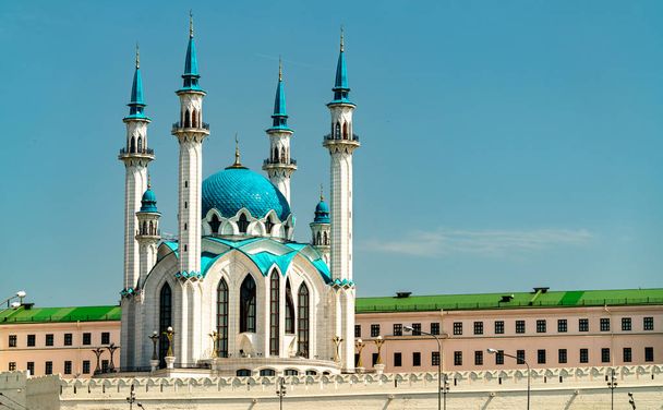 Rusya 'nın Tataristan kentindeki Kazan Kremlin kentindeki Kul Şerif Camii, Unesco dünya mirası - Fotoğraf, Görsel