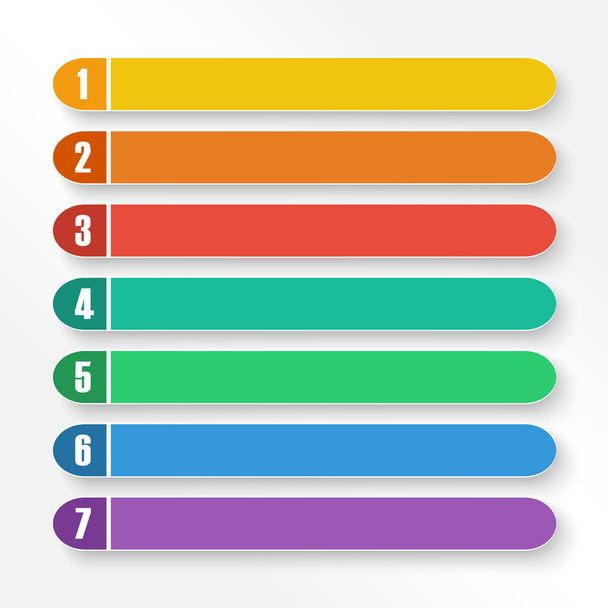 Vector set of color option bars. EPS10 - Vektor, obrázek