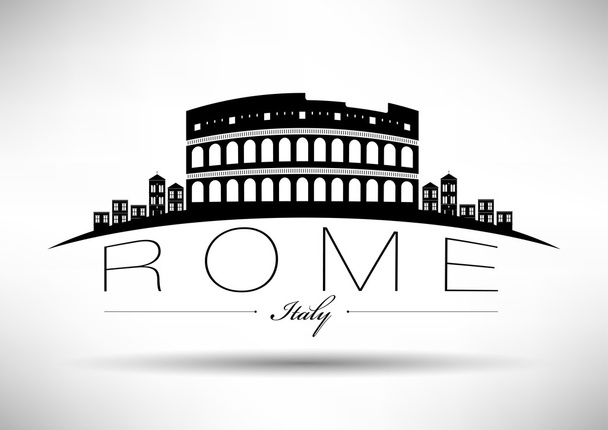 modern Róma silhouette design - Vektor, kép