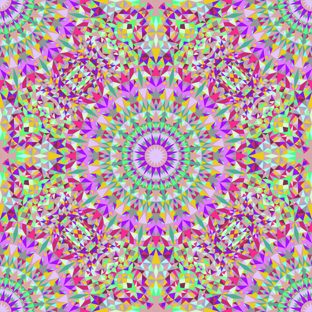 Colorful bohemian triangle mandala mosaic pattern background design - Διάνυσμα, εικόνα