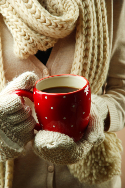 Female hands with hot drink - Photo, image