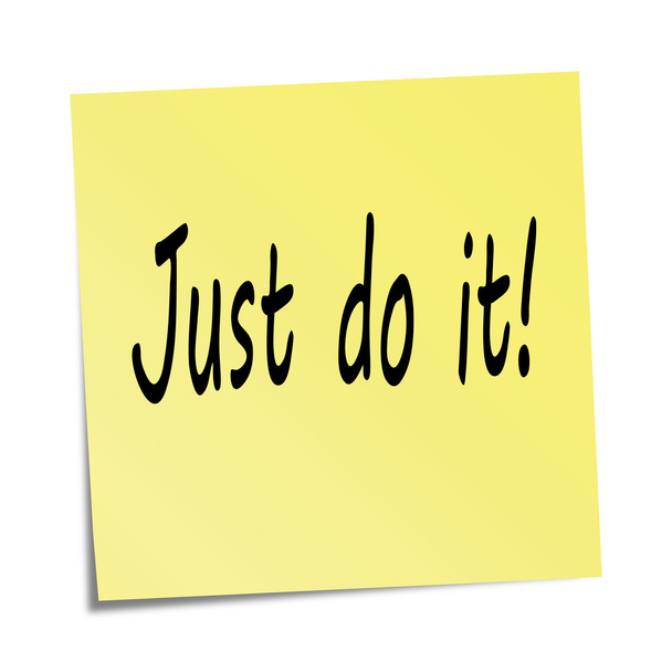 Sticky note - Just Do it! - Vector, Image
