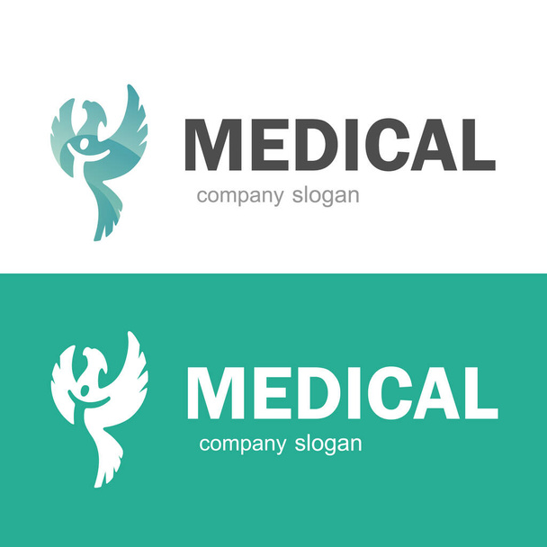 Vorlage für das Logo der medizinischen Apotheke. Vektorillustrator. - Vektor, Bild