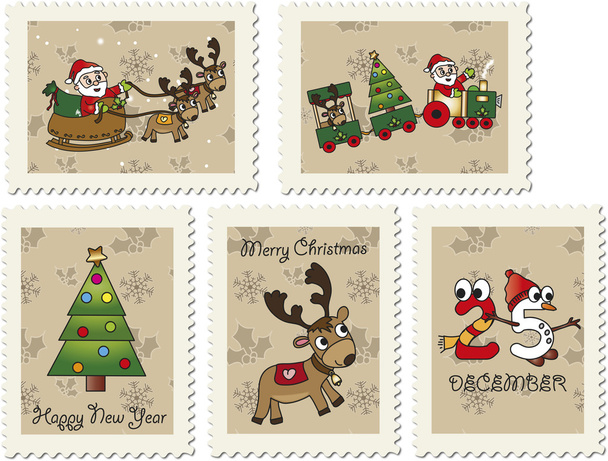 Boże Narodzenie znaczki - Zdjęcie, obraz