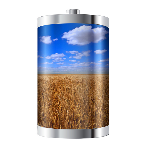 Batería campo de trigo
 - Foto, Imagen