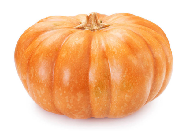 fresh pumpkin isolated on white background closeup - Photo, Image
