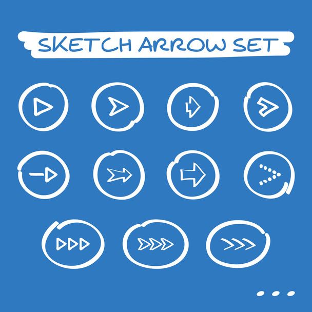 Sketch arrow set - Vector, Image