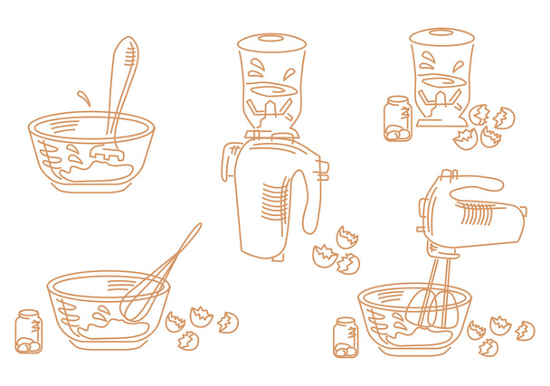 Набір іконок для приготування їжі
 - Вектор, зображення