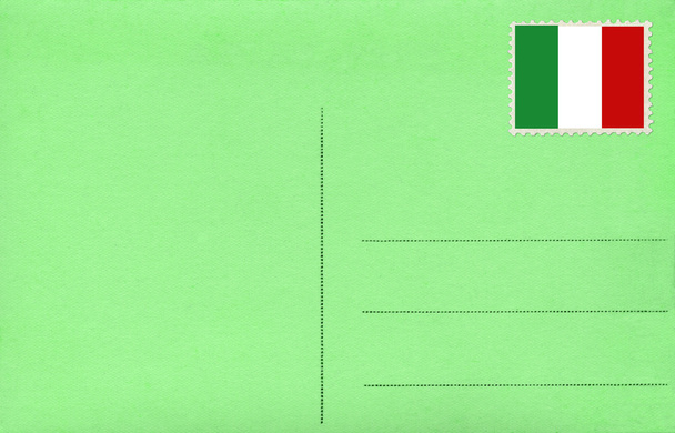 groene briefkaart - Foto, afbeelding