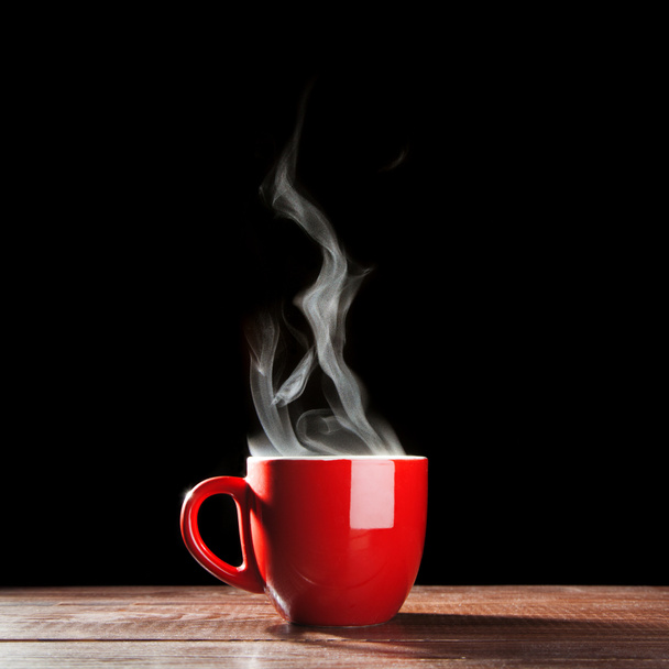 Taza de café al vapor
 - Foto, imagen