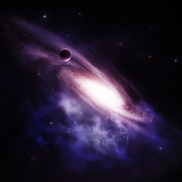 Spiral Galaxy Background - Photo, Image