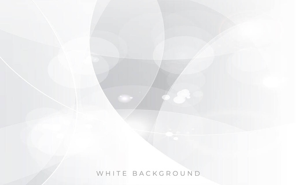 Modern fehér fény ezüst háttér vektor. Absztrakt háttérsablon - Vektor, kép