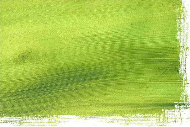 Green coconut paper with grunge edge isolated - Photo, Image
