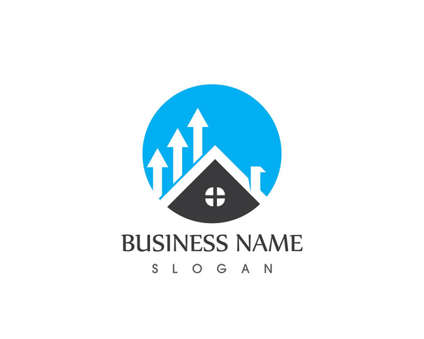 Real estate and building home logo template - Vector, Image