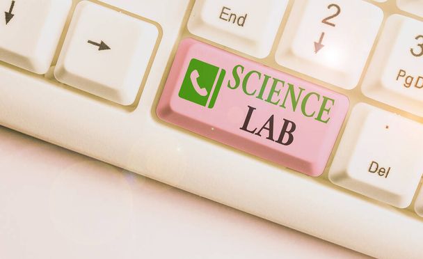 Word writing text Science Lab. Business concept for special facility where experiments are done and with equipment. - Photo, Image