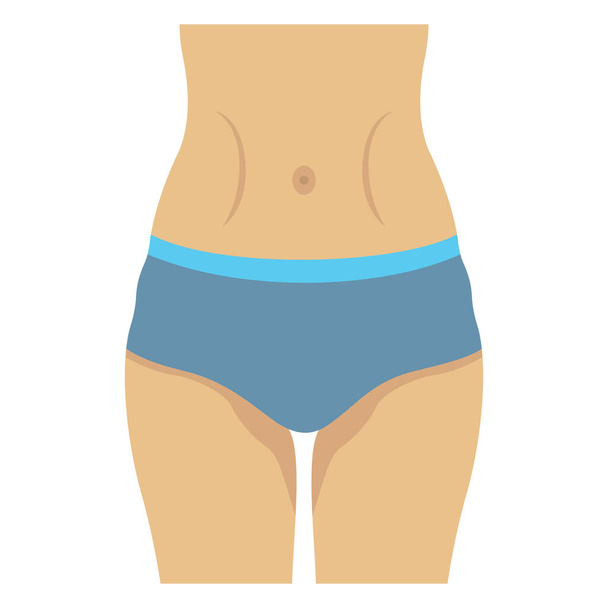 Waistline color vector icon which can easily modify or edit - Vector, afbeelding