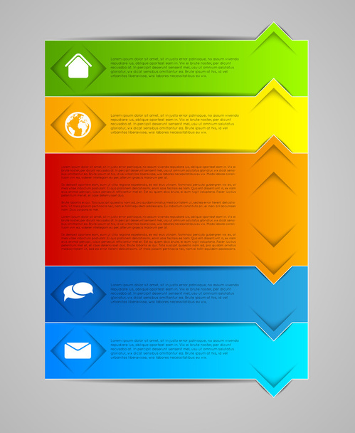 Abstract infographic template - ベクター画像