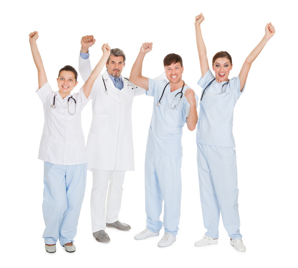 Group Of Happy Doctors - Foto, Imagem