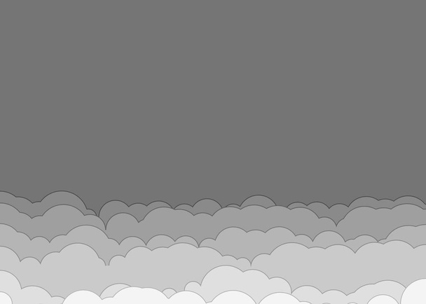 抽象カラフルな雲｜スカイジェネラティブアート背景イラスト   - ベクター画像