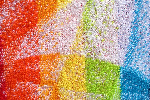 kleur handdoek macro textuur - Foto, afbeelding