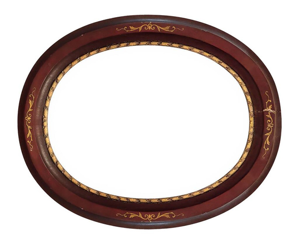 Moldura de madeira para pinturas, espelhos ou foto isolada no fundo branco - Foto, Imagem