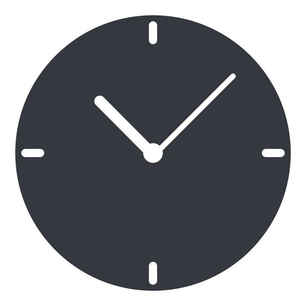 Векторная икона силуэта - Круглые часы
 - Вектор,изображение
