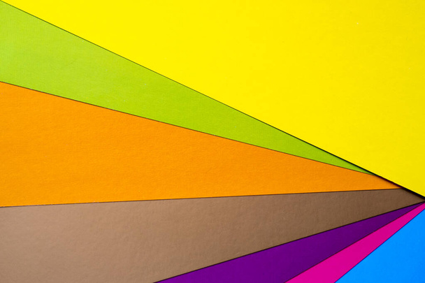 Sheets of multi-colored cardboard. - Photo, Image