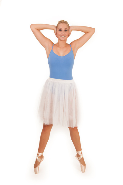 Cute ballerina with her hands to her ears - Foto, Imagem