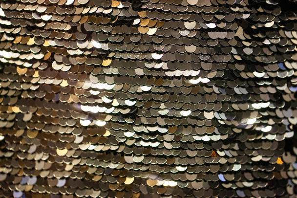 decorative glamorous surface of small shiny scales, background, texture - Fotografie, Obrázek