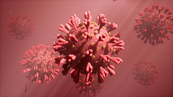 Syndrome respiratoire aigu sévère coronavirus 2 causant la covid 19
 - Photo, image