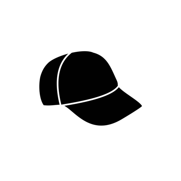 Šablona ikony klobouku černá barva upravitelná. Symbol ikony klobouku Plochá vektorová ilustrace pro grafický a webový design. - Vektor, obrázek