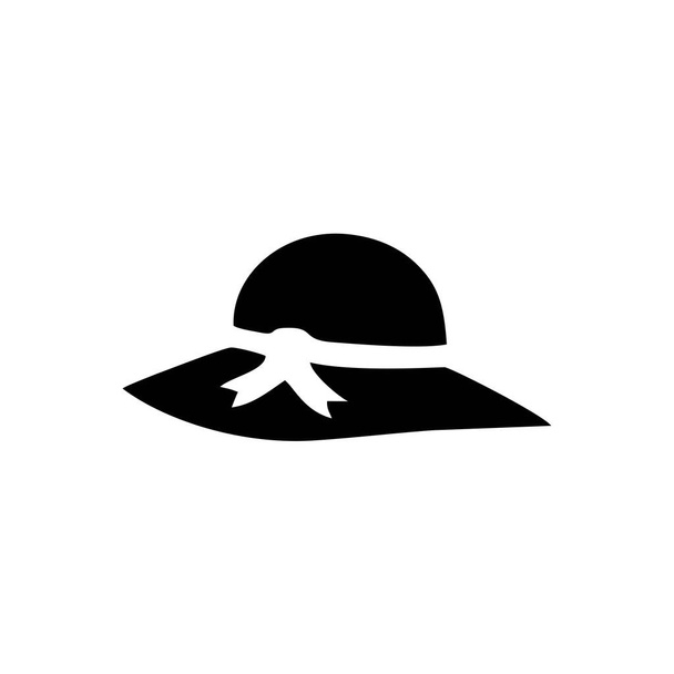Sombrero plantilla icono de color negro editable. Icono de sombrero símbolo Ilustración vectorial plana para diseño gráfico y web
. - Vector, Imagen
