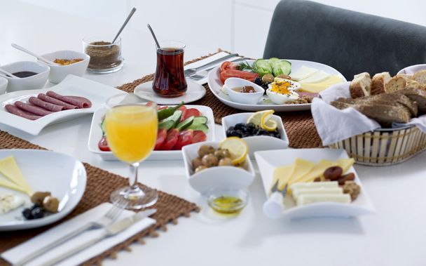 zengin ve leziz Türk Kahvaltı - Fotoğraf, Görsel