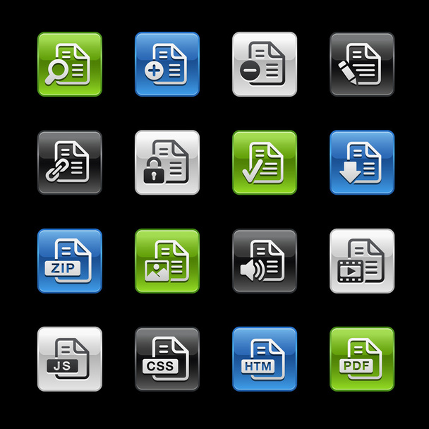 Document Icons 1 -- Gelbox Series - Vettoriali, immagini