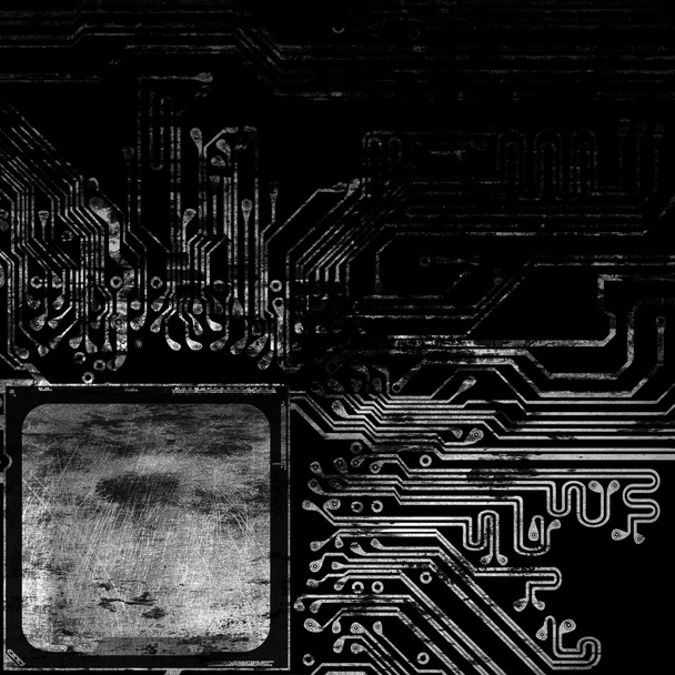Grunge fundo placa de circuito de computador
 - Foto, Imagem