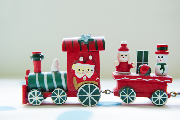 Christmas speelgoed trein - Foto, afbeelding