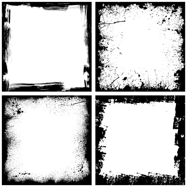 Four black frames - Vector, Image