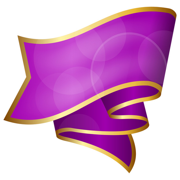 Big violet ribbon - Vektör, Görsel