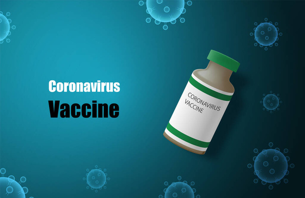 Coronavirus (2019-nC0V) vaccine. The vaccines used to treat diseases that are currently spread around the world. - Vektor, obrázek