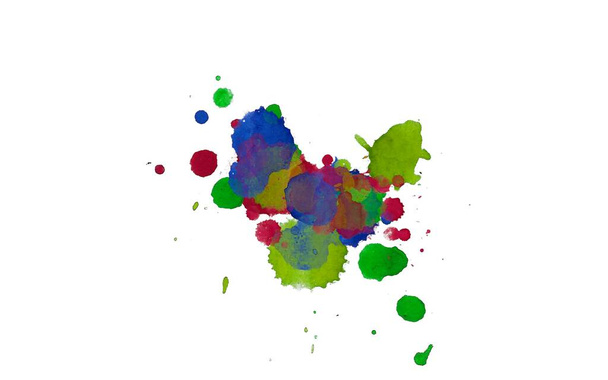 Abstrakte Hintergrundkunst. Farbflecken auf Leinwand malen. Zeitgenössische Kunst. Künstlerische digitale Palette. - Foto, Bild